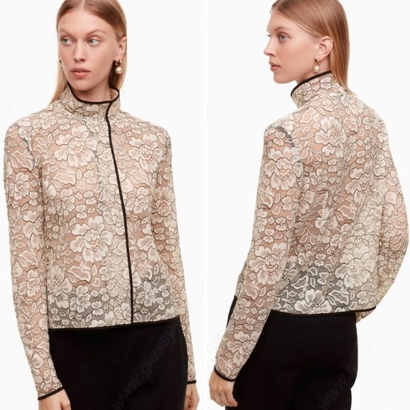 Babaton Tops - Babaton Aritzia Hopkins blouse in cream & black, size XS excellent condition